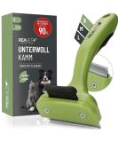 Reavet Unterwollkamm for Short-Haired Dogs & Cats | Self-Cleaning Deshedding Comb for Small Breeds - Buy Online on SooperMarket.com