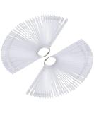 Pack of 100 Transparent Color Charts for Fingernails - Perfect Display for Artificial Nails & Color Cards - Buy Online on SooperMarket.com