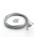 Hazoulen 2m Long Bicycle Bike Brake Cable Set - 10 Pack with Cable Cap Ends - Buy Online on SooperMarket.com