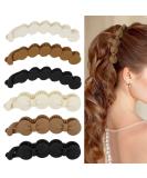 Hapdoo 6PCS Bow Oval Banana Clips Hair  Banana Hair Clips for Medium Hair  Matte Strong Hold Ponytail Bun Holder  Hair Jaw Clips Barrettes Styling Accessories for Women Girls Bow and Oval - Buy Online on SooperMarket.com