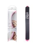StylFile Curved Nail File with 240/400 Grit for Manicures - Professional 3-in-1 Emery Boards for Nails with Cuticle Pusher Under-Nail Skimmer - Premium Nail Products and Nail Essentials for Women 1 Count (Pack of 1) - Buy Online on SooperMarket.com