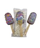 Ice Cream Hot Chocolate Stirrers Spoons Sticks set with Marshmallow Handmade Individually wrapped (3) - Buy Online on SooperMarket.com