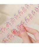 Semi Cured Gel Nails Strips 20 Stickers Nail Wraps Soft Self-Adhesive Gel Nail Stickers Salon-Quality Gel Nail Strips for Nails French Tip Manicure UV/LED Lamp Required (Polka Dot-76) - Buy Online on SooperMarket.com