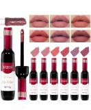 DAGEDA 6-Piece Wine Lip Tint Set | Long-Lasting Waterproof Matte Lipstick Stain | 6 Velvety Liquid Colors | Non-Stick Cup Makeup Gift Kit for Women (Color B) - Buy Online on SooperMarket.com