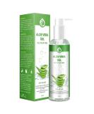 Aloe vera gel 100% pure - for face hair body - natural soothing and nourishing moisture cream after sun - ideal natural cosmetics for dry stressed skin & sunburn - 250ml - Buy Online on SooperMarket.com