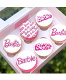 24 x Pre-Cut Barbie 8 Edible Stand up Wafer/Rice Paper Cupcake Cake Toppers Birthday Party Pink Decorations - Buy Online on SooperMarket.com