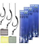 Hekobag Carp Hair Rig Braided Line Wire - 8340 Carp Rig Bait Hook & Swivel Hook Accessories for Fishing - Durable Carbon Steel - Buy Online on SooperMarket.com
