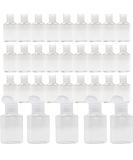 Vinsencoo 50 Pcs 1oz Mini Plastic Empty Bottles with Flip Cap - Portable Travel Size for Hand Sanitizer, Shampoo, Conditioner - Reusable - Baby Shower, Wedding Party Favors - Buy Online on SooperMarket.com