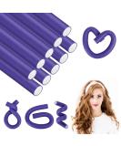 AOOWU 10 Pcs Flexi Rods for Hair Heatless Hair Rollers Bendy Foam Curler Rollers for Short Medium Long Hair Twist-flex Rods Set Heatless Hair Rollers for Sleeping Hairstyle DIY Home Hair Salon 10 pcs - Purple - Buy Online on SooperMarket.com