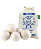 Eco-Friendly Wool Dryer Balls 6-Pack | Natural Fabric Softener & Wrinkle Reducer for Faster Drying - Buy Online on SooperMarket.com