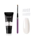 Rosalind Geln gel Starter Set - White Poly Nail Extension Gel 60ml with Brush & Tips - DIY Manicure at Home - Buy Online on SooperMarket.com
