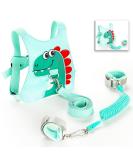 Green Toddler Leash & Anti-Lost Wrist Link for Baby Walking Safety | Boys/Girls Travel Harness - Buy Online on SooperMarket.com