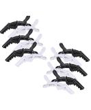 Professional Hairdresser Clips - 12 Pack Combi-Clip Hair Terminals | Plastic Hair Clips for Women in White & Black - Buy Online on SooperMarket.com