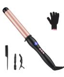 Buy Professional 32mm Hair Curling Wand | Ceramic Curling Iron for Big Curls | Adjustable Temperature & Dual Voltage | Safe & Easy to Use - Buy Online on SooperMarket.com