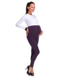 SOFTSAIL Maternity Leggings PREG28 - Thick Cotton Fleece Pants for Women - Plum - Buy Online on SooperMarket.com