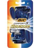 BIC Comfort 3 Men's Disposable Razors - 3 Blade for Ultra-Soothing Shave - 24 Piece Set - Buy Online on SooperMarket.com
