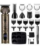 Surker Beard Trimmer Kit Professional Hair Clipper Trimmer Zero Gapped T-Blade Trimmer Electric Shaver Razor Nose Body Trimmer for Men Cordless Grooming Kit 7 in 1 - Buy Online on SooperMarket.com