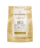 Callebaut W2 White Chocolate Couverture Callets - 28% Cocoa 2500g Pack | International Shipping Available - Buy Online on SooperMarket.com