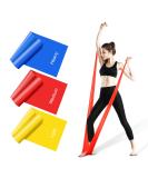 Skin-Friendly Resistance Bands Set of 3 - 1.5M/4.9ft with 3 Levels for Strength Training Yoga Gym Pilates - Buy Online on SooperMarket.com