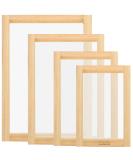 Caydo 4 Pieces Screen Printing Frames Set - 110 Mesh, Ideal for Beginners and Kids - 4 Sizes Included: 9x5.1, 10.6x6.7, 12.2x8.2, 14x10 Inches - Buy Online on SooperMarket.com
