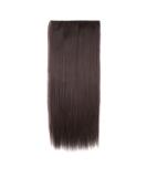 MapofBeauty 23" Long Straight Clip in Hair Extensions Hairpieces (Dark Brown) - Buy Online on SooperMarket.com