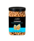 Jaybee's Nuts Roasted Salted Cashews 32 oz Reusable Container - Whole Similar to Organic, Everyday Healthy Snack for Keto Diet, Vegan, Great for Cooking, Baking, Salads - Kosher Certified - Buy Online on SooperMarket.com