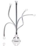 Fancii Chrome Gooseneck Attachment with Locking Suction Cup - Compatible with Luna, Mira, and Maya LED Mirror Series - Buy Online on SooperMarket.com