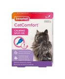 Beaphar CatComfort Calming Spot-On | Reduces Anxiety & Stress in 15 Minutes | Ideal for Fireworks & Bonding | 3 Pipettes - Buy Online on SooperMarket.com