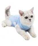 Cat Recovery Suit Cat Professional Recovery Suit for Abdominal Wounds or Skin Diseases After Surgery E-Collar Alternative for Cats Anti Licking Pajama Suit Kittesn Surgery Recovery Suit(Blue L Size) - Buy Online on SooperMarket.com