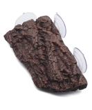 hisunfarm Turtle Floating Basking Platform Aquarium Decorations Decor Artificial Bark with Suction Cups for Tortoise Climbing Platform Resting Terrace Step (Rock Brown) - Buy Online on SooperMarket.com