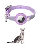 Kocnydey Reflective Airtag Cat Collar - Adjustable Anti-Wing Collars with Bell for Cats & Small Dogs (Purple XS 19-26cm) - Buy Online on SooperMarket.com