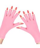 Subay UV Gloves for Nail Lamp - UPF50+ Protection for Manicures - Pink - Buy Online on SooperMarket.com