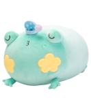 Mewaii Soft Frog Plush Pillow 16'' - Fluffy Stuffed Animal Toy for Adults and Kids (Green) | 40cm Squishy Pillow - Buy Online on SooperMarket.com