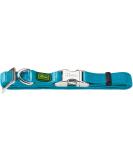 HUNTER VARIO BASIC ALU-STRONG collar dog collar nylon aluminum snap fastener M petrol M petrol - Buy Online on SooperMarket.com