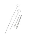 AXLIZER Stainless Steel Sewing Loop Kit - 2pcs Metal Drawstring Threader & Tweezers Set for DIY Knitting - Flexible & Durable - Buy Online on SooperMarket.com