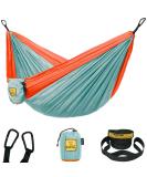 Wise Owl Outfitters Kids Hammock - Small Camping Hammock, Kids Camping Gear w/Tree Straps and Carabiners for Indoor/Outdoor Use Cloud Blue & Tangerine - Buy Online on SooperMarket.com