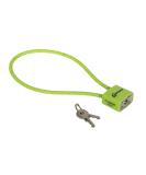 Lockdown 15 Inch Cable Gun Lock with Non-Marring, California DOJ Approved Design and Keyed Padlock for Secured Storage of Rifles, Pistols or Shotguns, Green - Buy Online on SooperMarket.com