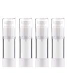 Yalbdopo 4Pcs Airless Pump Bottle | Refillable Empty Clear Travel Lotion Pump Containers/Vacuum Press Pump Bottles for Foundation Essence Lotion (30Ml) - Buy Online on SooperMarket.com