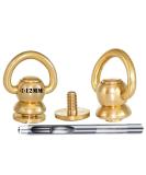 1 Brass Rivets Purse Ball Studs Rivets Nails Chicago Stud Screw 360 Rotatable D Ring Brass Rivets DIY Leather Collar Belt Handbag Shoes Case Motorcycle Furs Jeans Brass Rivets (Big D Ring 2pcs) Big D Ring 2PACK - Buy Online on SooperMarket.com