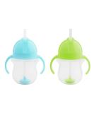 Munchkin drinking cup with a click closure drinking bottles with straw BPA-free dishwasher-proof-207 ml 2 Set green/blue blue/green 7oz/207ml - Buy Online on SooperMarket.com