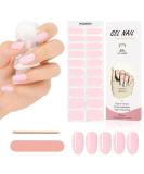 Kalolary 20PCS Nail Gel Polish Strips - Light Pink | Self-Adhesive Wraps for Cured Gel Nails | Nail Stickers Decals - UV/LED Lamp Required - Buy Online on SooperMarket.com