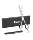 ESSOY Professional Thinning Shears Hair Cutting Teeth Scissors(6.7-Inches),Stainless Steel Haircut Scissor with Fine Adjustment Screw for Home Salon,Barber Hairdressing Scissor for Women Men Kids Hair Thinning Scissors - Buy Online on SooperMarket.com