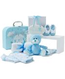 Baby Box Shop Baby Boy Gifts Newborn - 7 Baby Shower Gifts for Baby Boy includes New Baby Boy Gifts in a New Born Baby Gift Set New Born Baby Boy Gift Baby Boy Hamper for New Born Baby - Blue - Buy Online on SooperMarket.com