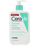 CeraVe Foaming Facial Cleanser Makeup Remover and Daily Face Wash for Oily Skin Paraben & Fragrance Free 16 Fl Oz - Buy Online on SooperMarket.com