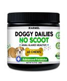 Doggy Dailies Anal Gland Support Chews | No Scoot Supplements with Pumpkin | Vet-Formulated for Dog Digestion | 60 Chews - Buy Online on SooperMarket.com
