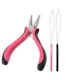 Hair Extension Pliers for Removal Professional Hair Extensions Kit Tools with Loop Threader for Micro Rings Nano Beads 3 Holes Plier - Buy Online on SooperMarket.com