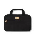 Buy LAURA GELLER NEW YORK Quilted Folding Travel Makeup Bag - Black Hanging Toiletry Organizer | Large Capacity & Easy to Clean - Perfect for International Travel - Buy Online on SooperMarket.com