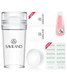 Saviland Nail Stamp Set - French Nail Art Stamper Kit with Silicone Tools for DIY Manicure - Perfect for Nail Polish & Tips - Buy Online on SooperMarket.com