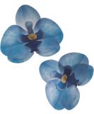 Dekora - Edible Orchid Flower For Cake Decoration 7.5-8.5 cm Blue Color - 10 Flowers 126151 - Buy Online on SooperMarket.com