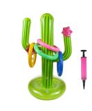 UNIME Inflatable Cactus Ring Toss Game Set Target Toss Floating Swimming Ring Toss Includes Inflatable Cactus 4 Color Rings for Fiesta Party Accessories Hawaiian Pool Beach Party Decoration Supplies - Buy Online on SooperMarket.com